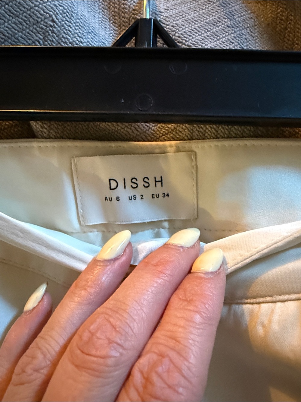 DISSH Rue Wide Leg Cream Pants - Picture 4 of 4